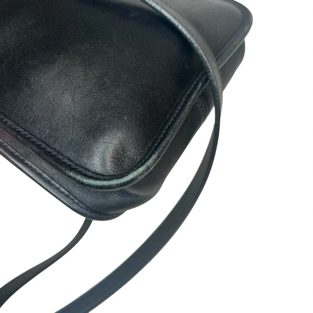 Vintage Coach Janice Legacy Black Leather Mini Crossbody 2003‎ 6610 Adjustable